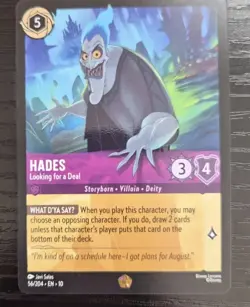 Hades Looking For A Deal Legendary 56/204 Disney Lorcana Whispers In The Well - Image 1