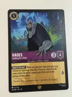 Disney Lorcana - Whispers in the Well Hades Looking For A Deal 56/204 Legendary - Image 1