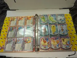 Pokemon Topps Cards Series 1 Blue Logo COMPLETE SET 90/90 With Binder - Image 2