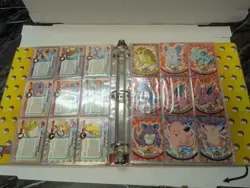 Pokemon Topps Cards Series 1 Blue Logo COMPLETE SET 90/90 With Binder - Image 4
