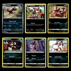 6x Liepard Lot Purrloin Pokemon Cards Collection Set Deck Building TCG - Image 1