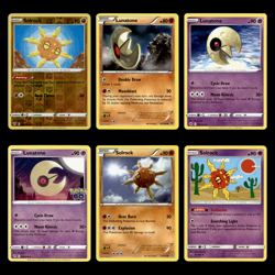 6x Solrock Lot Lunatone 92.0 Sword Shield Darkness Ablaze Pokemon Cards Set TCG - Image 1