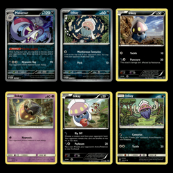 6x Malamar Lot Inkay 138 Scarlet Violet Series Obsidian Flames Pokemon Cards Set - Image 1