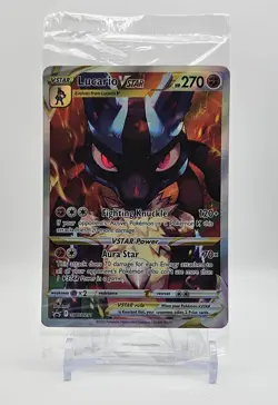 Pokemon TCG Sword & Shield Lucario VSTAR Sealed Black Star Promo Card SWSH291 - Image 1