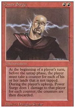 MTG Power Surge, Revised Edition, Heavily Played, English - Image 1
