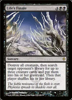 MTG Life's Finale, New Phyrexia, Heavily Played, English - Image 1