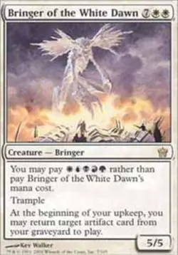MTG Bringer of the White Dawn, Fifth Dawn, Damaged, English - Image 1