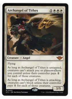 MTG Archangel of Tithes, Outlaws of Thunder Junction (OTJ) Regular Magic NM - Image 1