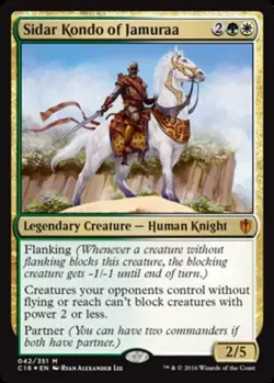 MTG Sidar Kondo of Jamuraa - Foil, Commander 2016, Heavily Played, English - Image 1