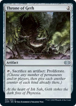 MTG Throne of Geth, Double Masters, Lightly Played, English - Image 1