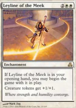MTG Leyline of the Meek, Guildpact, Heavily Played, English - Image 1