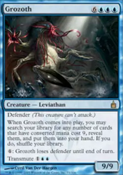MTG Grozoth, Ravnica: City of Guilds, Heavily Played, English - Image 1
