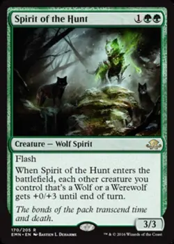 MTG Spirit of the Hunt - Foil, Eldritch Moon, Lightly Played, English - Image 1