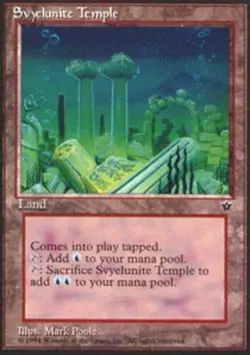MTG Svyelunite Temple, Fallen Empires, Damaged, English - Image 1