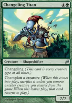 MTG Changeling Titan, Lorwyn, Heavily Played, English - Image 1