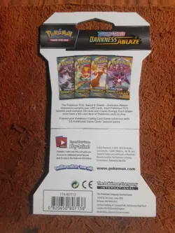 Pokemon Sword & Shield Darkness Ablaze Booster Sleeves - SWSH038 - Image 2