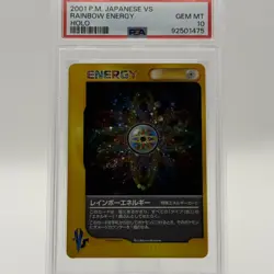 PSA 10 2001 Pokemon Japanese VS Rainbow Energy Holo GEM MT - Image 3