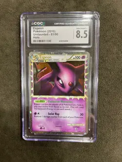Espeon Prime Undaunted 81/90 Holo UR Pokemon TCG Graded CGC 8.5 Mint NM - Image 1