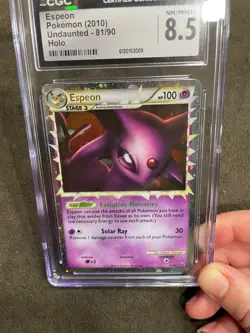 Espeon Prime Undaunted 81/90 Holo UR Pokemon TCG Graded CGC 8.5 Mint NM - Image 4