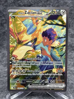 Hop's Zacian ex 186/159 - Journey Together Holo - Pokemon TCG - NM - Excellent - Image 1