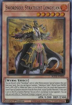Swordsoul Strategist Longyuan - BODE-EN005 - Ultra Rare - 1st Edition x1 Lightly - Image 1