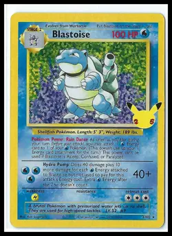 Pokemon TCG - Blastoise Celebrations: Classic Collection #2/102 - NM - Image 1