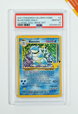 Pokemon PSA 10 Blastoise #2 Holo Celebrations Classic Collection 2021 English - Image 1