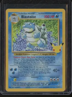 2021 Pokemon Celebrations BLASTOISE #2/102 Classic Collection Holo BW8 - Image 1