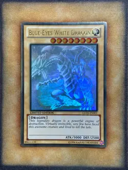 Yugioh Blue-Eyes White Dragon GLD5-EN001 Gold Ghost Rare Limited Edition NM - Image 1