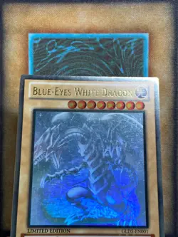 Yugioh Blue-Eyes White Dragon GLD5-EN001 Gold Ghost Rare Limited Edition NM - Image 2