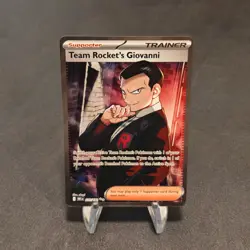 Team Rocket's Giovanni - Ultra Rare SV10: Destined Rivals 225/182 NM POKEMON TCG - Image 1