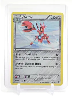 SCIZOR 2012 POKEMON B&W BOUNDARIES CROSSED RARE HOLO 94/149 Q0107 - Image 1