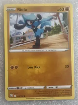 Pokemon: Sword & Shield Brilliant Stars 2022 "RIOLU" #078/172 Trading Card(G) - Image 1