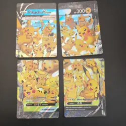 2021 Pikachu V-Union 4-card set Black Star Promo card SWSH139 SWSH142 Pokemon - Image 1