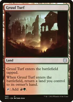 MTG Gruul Turf (243/359) Adventures in the Forgotten Realms Commander NM - Image 1