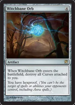 MTG Witchbane Orb - Foil, Innistrad, Lightly Played, English - Image 1