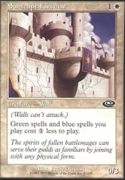 MTG Sunscape Familiar, Planeshift, Heavily Played, English - Image 1