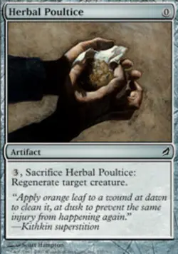 MTG Herbal Poultice - Foil, Lorwyn, Heavily Played, English - Image 1