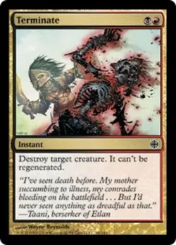 MTG Terminate - Foil, Alara Reborn, Heavily Played, English - Image 1