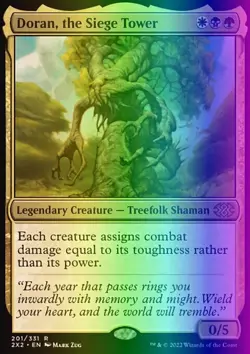 MTG Doran, the Siege Tower (201/603) Double Masters 2022 LP FOIL - Image 1