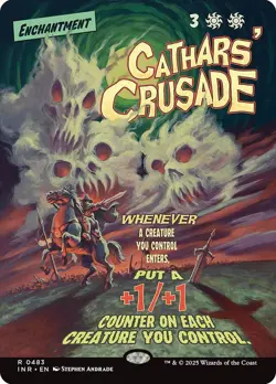 Cathars' Crusade Borderless Innistrad Remastered NM MTG - Image 1