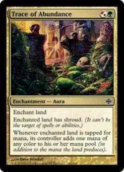 MTG Trace of Abundance, Alara Reborn, Heavily Played, English - Image 1