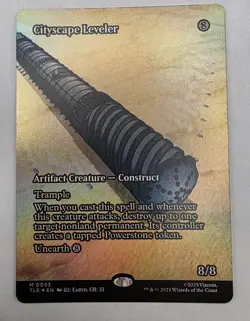 Mtg Magic Cityscape Leveler Foil Mythic 0053 Borderless Never Played - Image 1