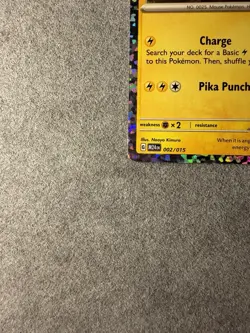 Pokemon Pikachu 002/015 McDonald's 2024 Promo Holo Card 60HP Basic - Image 4