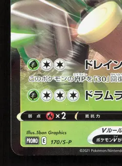 Rillaboom V 170/S-P Sword & Shield Promos HP Japanese Pokemon Card TCG - Image 4