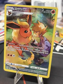 2022 Pokemon SWSH Brilliant Stars Flareon Trainer Gallery #TG01/TG30 Ultra Rare - Image 3