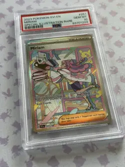 Pokemon TCG Miriam Scarlet & Violet Base Set 251/198 Holo SAR PSA 10 - Image 2