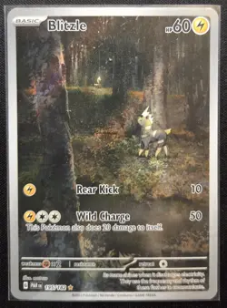 Pokemon TCG Blitzle 195/182 IR Scarlet & Violet Paradox Rift NM - Image 1