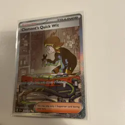 Clemonts Quick Wit 243/191 Pokemon TCG Surging Sparks Special Illustrated Rare - Image 2