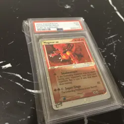 2003 POKEMON EX RUBY & SAPPHIRE MAGMAR EX-HOLO 100/109 PSA 7 - Image 4